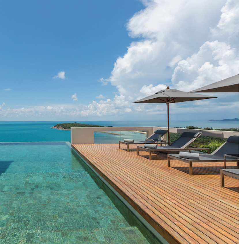 Villa Seaview and beach